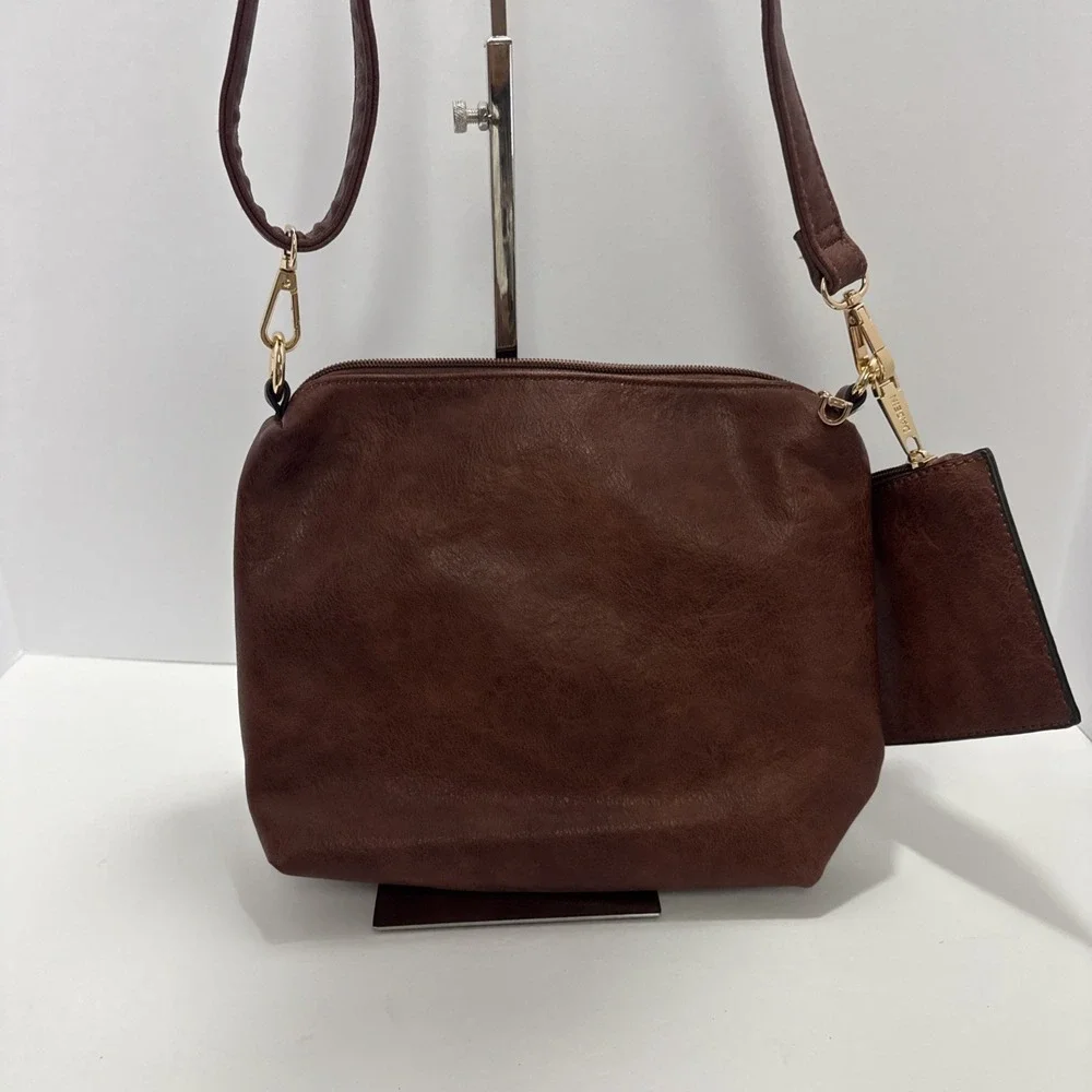 Dasein Hobo Bag Wallet Set Brown Shoulder Crossbody Adjustable Western Boho‎ Y2K